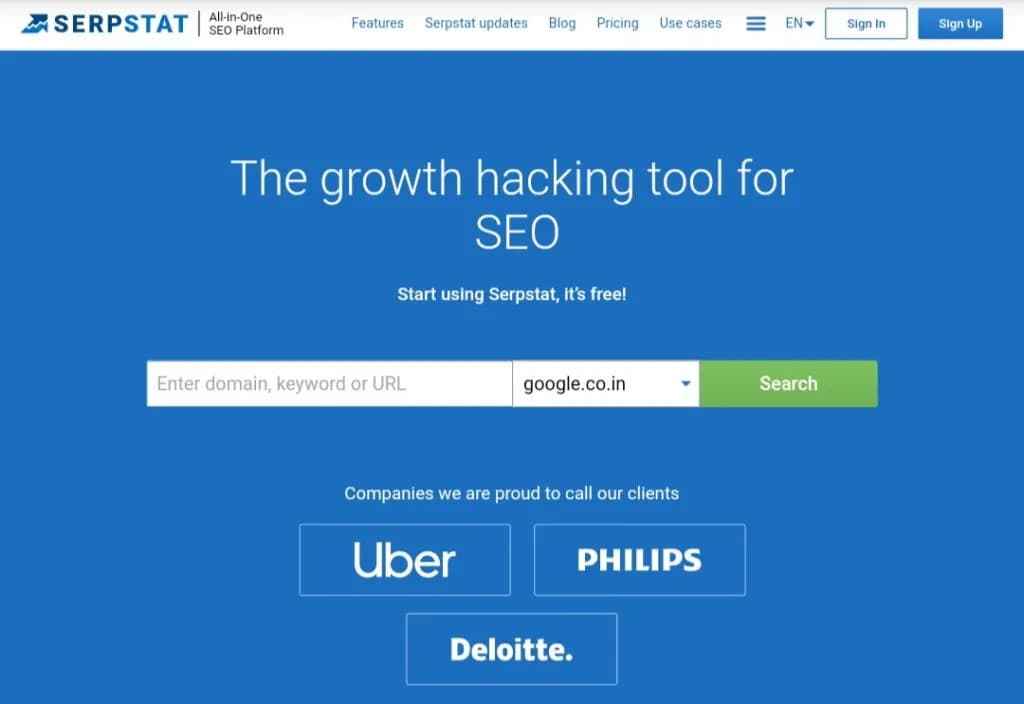 Serpstat - Growth Hacking tool for SEO