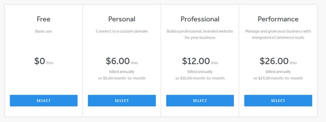 weebly-pricing-plans